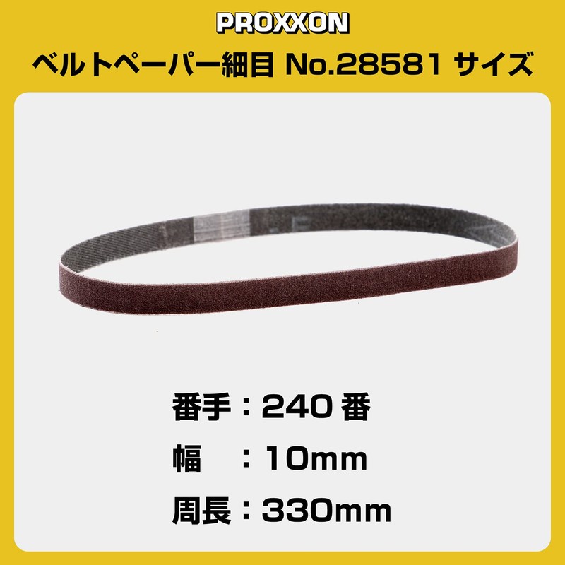 PROXXON No.28581 Replacement Belt Paper for Micro Belt Sanders, 5