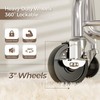 HYSEYY Clothes Rack, Rolling Clothing Rack for Hanging Clothes Load