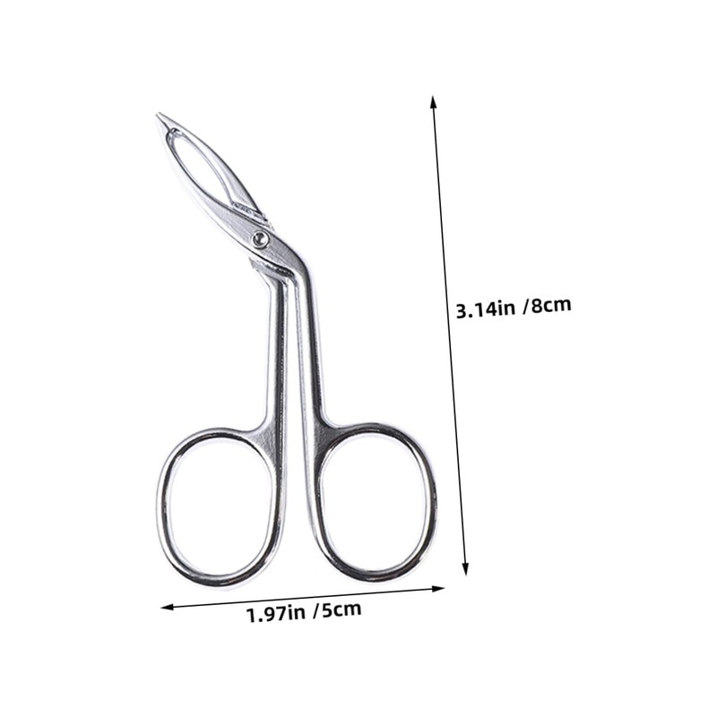WOONEKY Professional Eyebrow Tweezers Set Stainless Steel Scissor Tweezers for