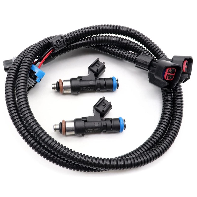 FZJDSD 2X Fuel Injector Harness Set Fit for Polaris Ranger
