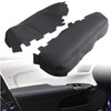 GXARTS 2Pcs Car Front Door Panels Armrest Replacement Cover Black