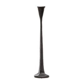 Creative Co-Op Cast Metal Taper Holder, Black