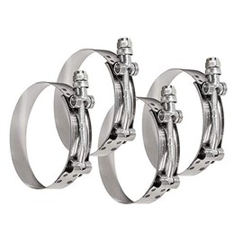 Pack of 4pcs Stainless Steel 77-87MM T-Bolt Clamp for Turbo Silicone Intercooler Intake Hose Clamp for 3'' Hose