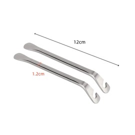 Pack of 10 Metal Tyre Levers Bicycle Tyre Levers Metal Tyre Levers Made of High Density Carbon Steel for Bicycle Tool