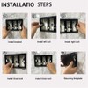 Toilet Flush Plate Kits, Toilet Dual Flush Button Replacement, Compatible