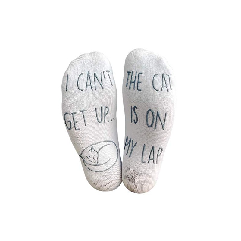 bring me socks CAT1 Socks, White/Grey, One Size
