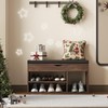 Apicizon 31 Inches Storage Bench, Shoe Bench with Flip Top