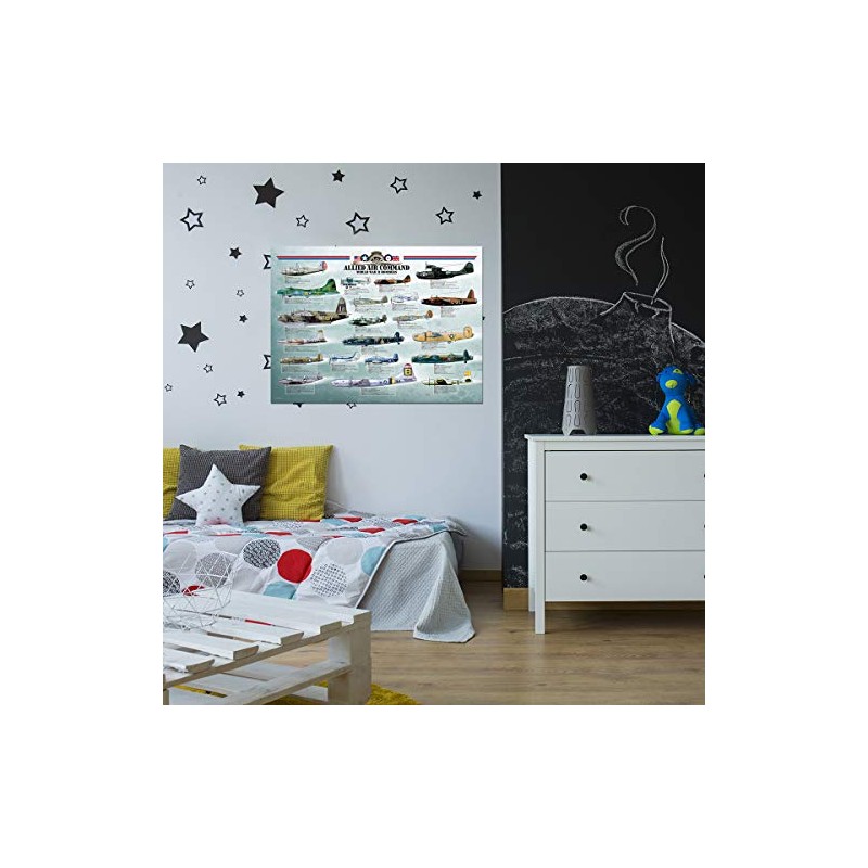 EuroGraphics Allied Air Command WWII Bomber Poster, 36 x 24