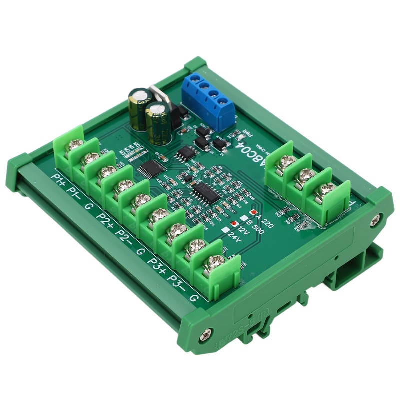 4 Channel PT100-RTD-RS485 Temperature Sensor Module Board, Stable Temperature Sensing