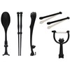 Ihara Kihan FL-S5B Felice Kitchen Tool, Black, Set of 5