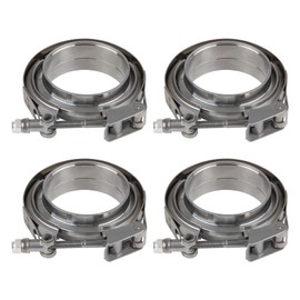 3" 3 inch Quick Release V Band Clamp with Male Female Flanges 304 Stainless Steel 4pcs