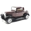 Kinsmart Ford 1932 Chocolate Brown 3 Window Coupe Hardtop 1/34
