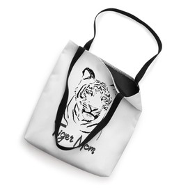 Cute Tiger Mom Line Art Graphic For Women And Animal Lover Tote Bag