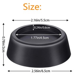 4Pcs Washing Machine Feet Pads for Anti-Vibration, Noise Reducing Anti Slip Washer Vibration Pads,Protects Floor Washer Foot Set(Black)