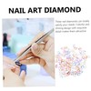 BIUDECO 100pcs Nail Art Patch Nail Art Diamond DIY Manicure