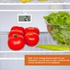 AiQInu Mini Thermometer Fridge Digital, Magnetic Fridge Thermometer with Hook,