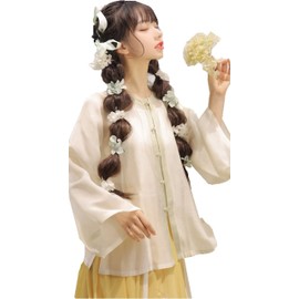 Aladdin and the Magic Lamp Princess Hair Extensions Wigs Extensions Set of 2 Aladdin Hair Tying Ramps Easy to Wear Hair Accessories Bundles Extensions Hair Arrangement (23.6 inches (60 cm) Hair