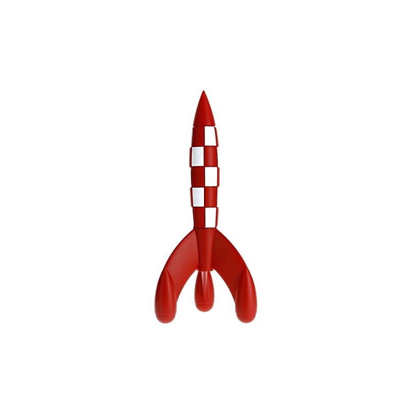 Moulinsart Raket statue Tintin, Red/White, 17 cm, 42615