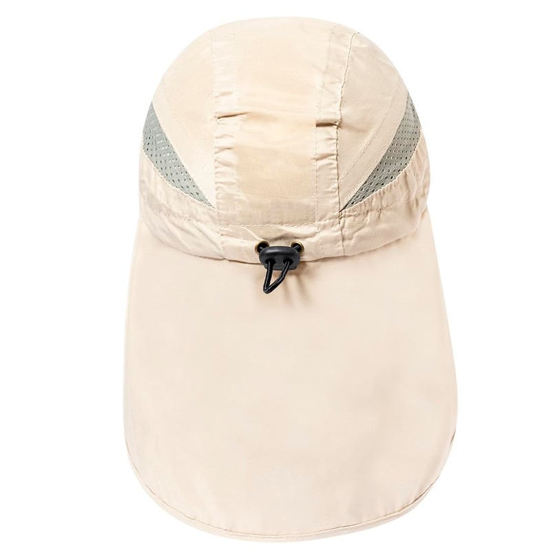 MIBANDERA Hat with Neck Protection, Trekking, Mountaineering, Hiking, Adjustable Closure,