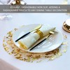 MAXQUU 1 Piece Of Golden Glitter Tablecloth, 6 Piece Of