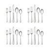 HENCKELS Alcea Flatware Set, 20-Piece, Silver