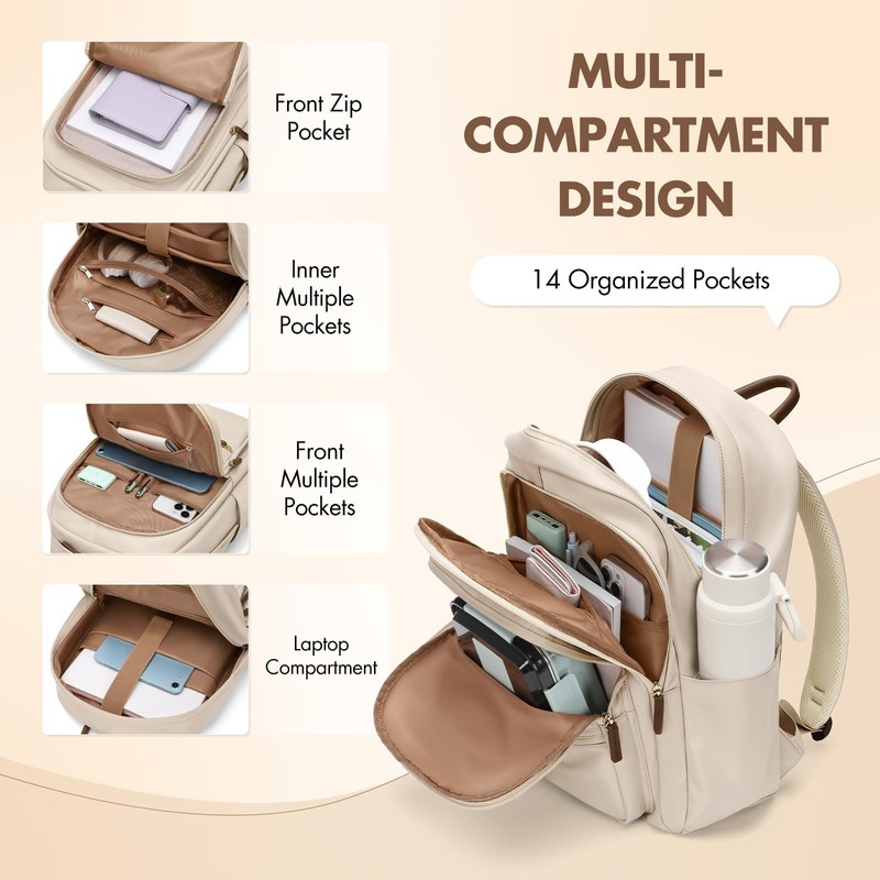 Backpack for Women Work College Travel Laptop Backpacks Multi-Functional Casual
