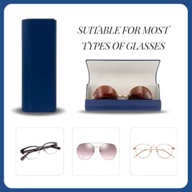 daqoupzi Pack of 4 glasses case, hard case, glasses case, glasses case, hard sunglasses, sunglasses case, women, for men