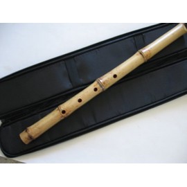 1.8 Pentatonic Shakuhachi w/o. Root End 5 Holes -- KINKO voicing hole w. buffalo Horn Flake inlet - Traditional Zen Instrument
