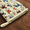 Dog Flowe Beige Boston Terrier Dachshund Mini Silicone Oven Mitts,