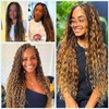 Human Braiding Hair for Boho Braids Highlight Deep Waves Bulk