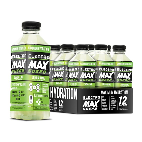 ELECTROMAX SUERO Electrolyte drink for Hydration and recovery. ZERO calories