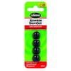 Slime 20132 Black Aluminum Valve Stem Cap, (Pack of 4)