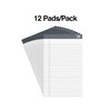 TRU RED Notepads, 5-inch x 8-inch, Narrow Ruled, White, 50