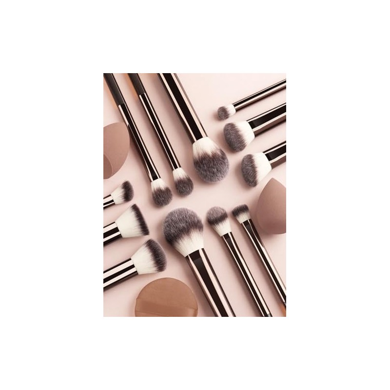 Set de brochas de maquillaje mini para principiantes, set de