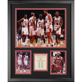 Legends Never Die Chicago Bulls Dynasty Framed Photo Collage, 16" x 20"