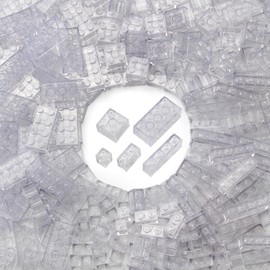 Feleph Classic bricks set, 320 pieces, mixed 1 x 1, 1 x 2, 1 x 4, 2 x 2, 2 x 4 building blocks for children, basic bricks