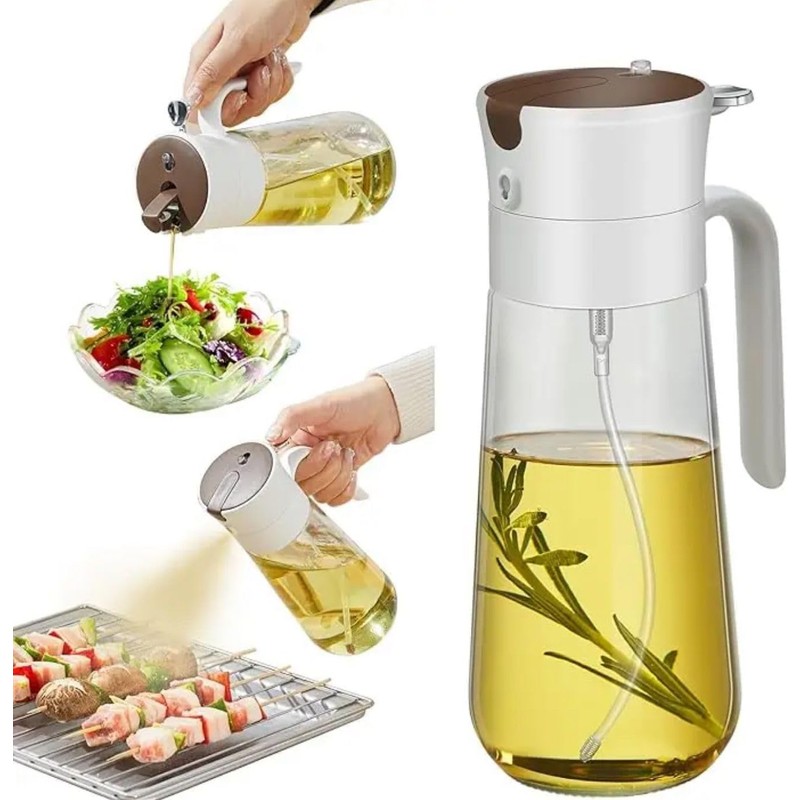 Esodee Kitchen Appliances 2-in-1 Oil Sprayer/Dispensers Bottle (250ML)