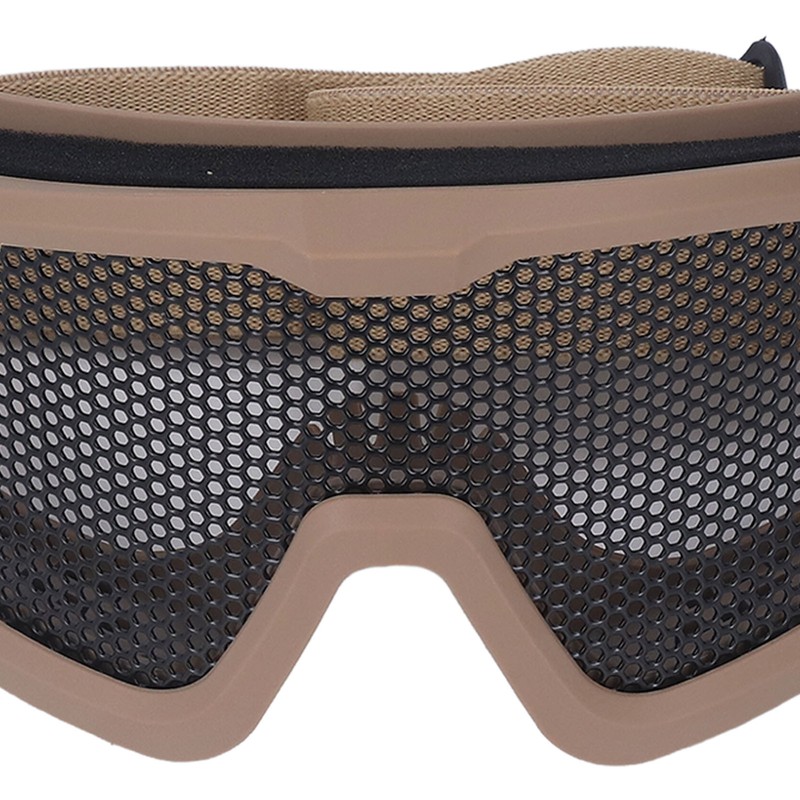Safety Goggles Breathable Shock Resistant Iron Mesh Patterned Wind Sand