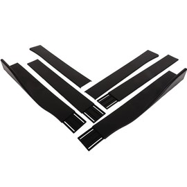 SCITOO Matte Black PP Universal Side Skirt Rocker Panel Exterior Lower Side Bottom Line Extensions 86" x 4"