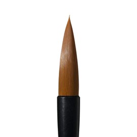 Akashiya ALP-D100 Calligraphy Brush, Thick Brush, Artificial Hair Shoraku Shoraku, No. 3