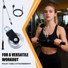 acenfc 360° Rotating Cable Pulley System, Home Gym LAT Pulldown