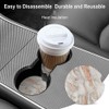 2 Pack Absorbent Car Coasters for Cup Holders,Rose Gold Marble