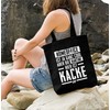 Moonworks® jute bag with saying "Home-Office ist ja ganz cool