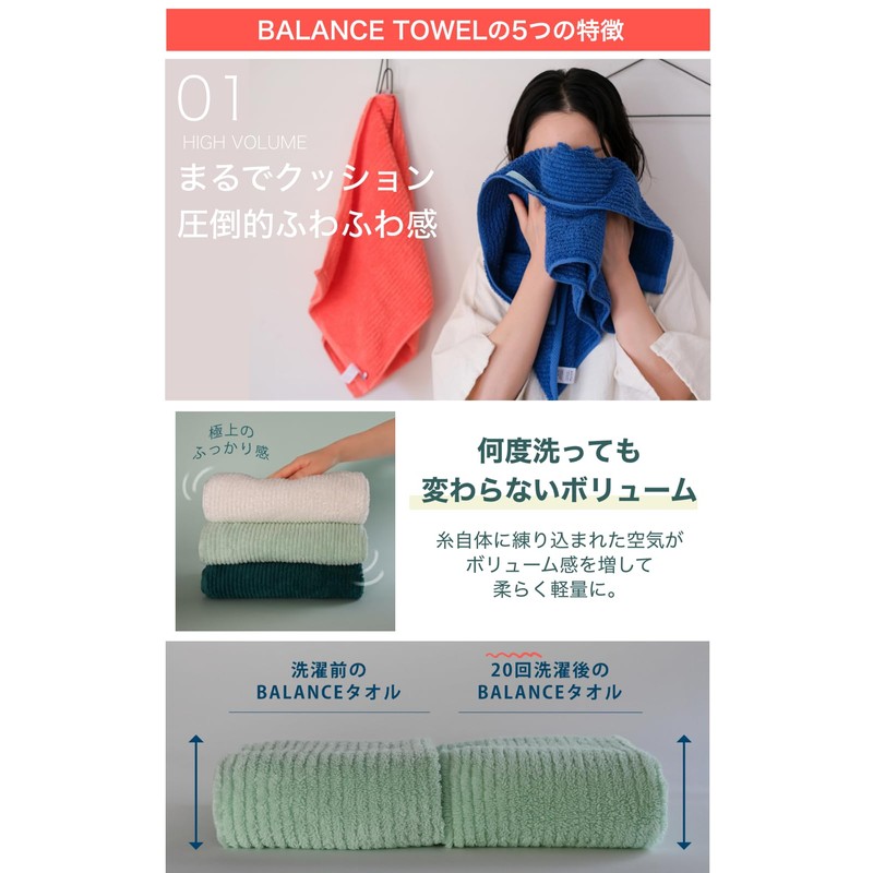 ASiTA Bath Towel 1 Piece Blue, Imabari Towel Approximately 59.1