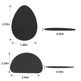 Non Slip Shoe Pads，Anti Slip Shoe Pads for High Heels, Noise Reduction Non-Skid Sole Protector Bottom of Shoe Grips (4 Black)