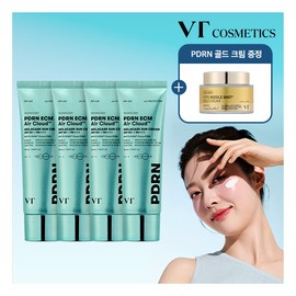 VT [VT] ★Park Soo-hong PICK!★ VT PDRN ECM Air Cloud Melacare Sun Cream 50ml / [브이티] ★박수홍 PICK!★ VT PDRN ECM 에어클라우드 멜라케어 선크림 50ml X 4통 + 골드 크림 50ml