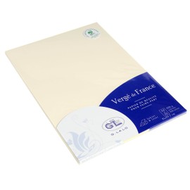 Clairefontaine - Ref 47216L - G.Lalo Papier Palle Paper Sheets (Pack of 20) - A4 in Size, 100gsm Paper, Acid Free & Neutral pH, Printer Compatible - Vergé De France