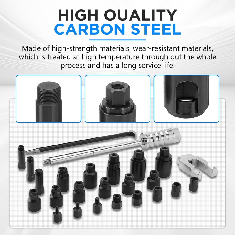 Diesel Injector Extractor Puller Tool Set - 26PCS Diesel Fuel