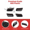 SQQP Wheel Eyebrow Light Lamp Cover Trim Kit Compatible with