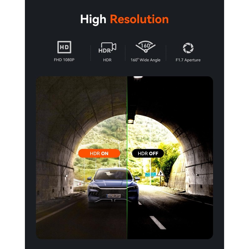 VANTRUE IP67 Waterproof Rear Camera for N4 Pro/S1Pro/E3 Dash Cam